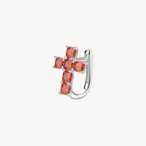Stříbrná náušnice křížek Brosway Fancy Orange FVO13