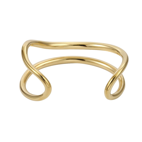 Pozlacený náramek bangle z chirurgické oceli MBSG32GD