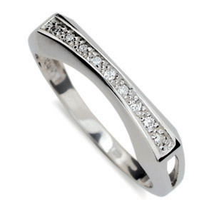 Stříbrný prsten se zirkony 2007