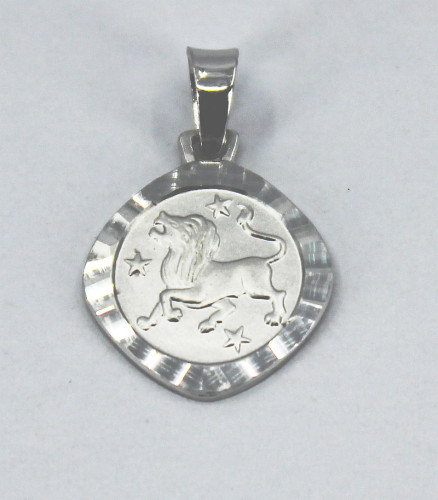 Přívěsek se znamením lva stříbrný 307877004