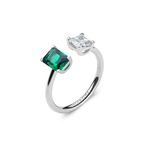 Prsten s kamínky Brosway Fancy Life Green FLG09