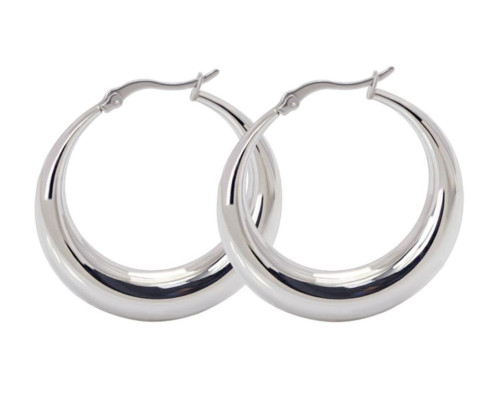 Ocelové náušnice kruhy SEEH064