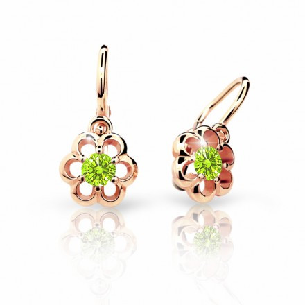 Náušnice pro miminka Cutie C1947R-Peridot Green