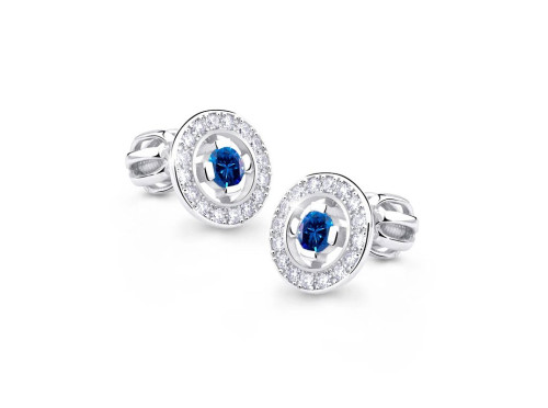 Náušnice na šroubek z bílého zlata Z6413-1988BD