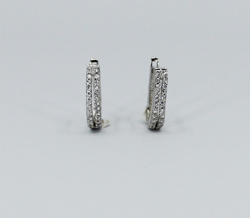 Stříbrné náušnice s kamínky 306059002