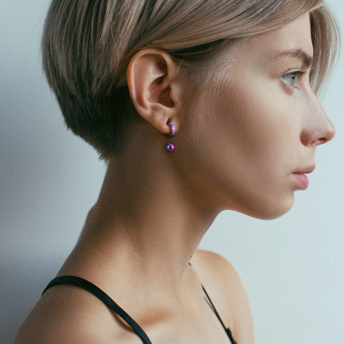 Ocelové náušnice pro ženy 3565