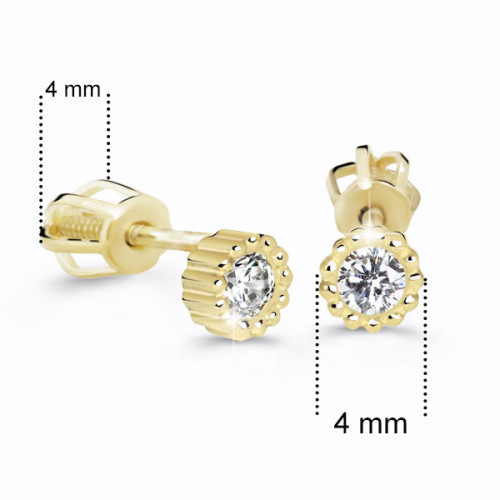 Náušnice pecky zlaté Z60236Y