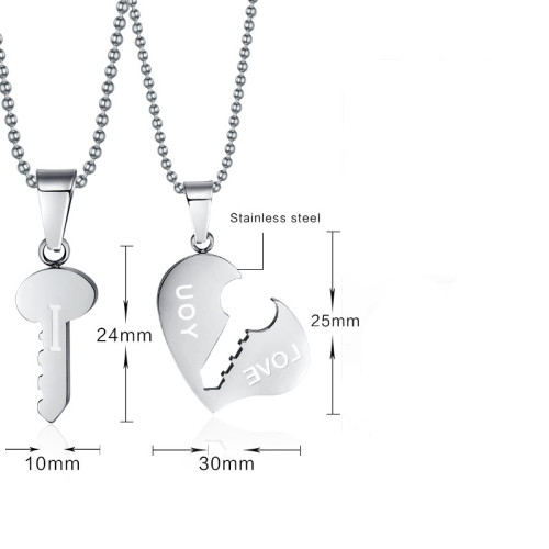 Ocelové přívěšky pro dva zamilované JCFCN032S