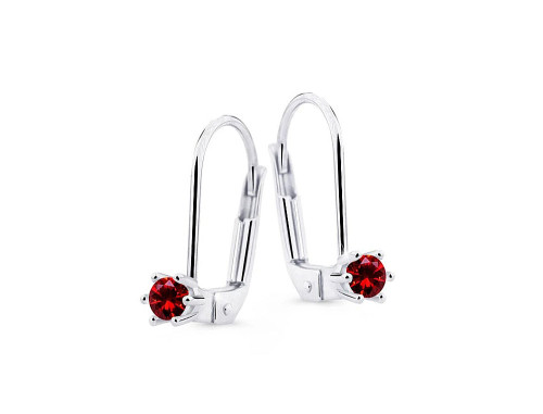 Náušnice z bílého zlata visací Z8012-55-40-X-2