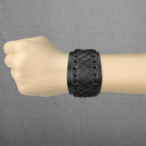 Pánský kožený náramek SESL0215-BK