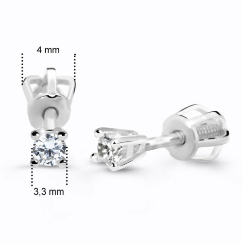 Diamantové náušnice z bílého zlata DZ60129-30-00-X-2