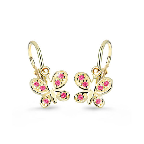 Zlaté dětské náušnice C2748Z TCF Red