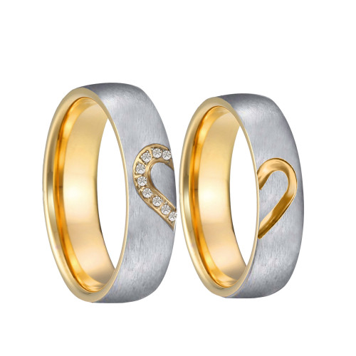 Ocelové snubní prstýnky SPPL039