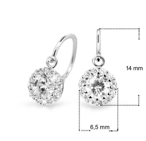 Dětské náušnice bílé zlato Cutie Jewellery C2745