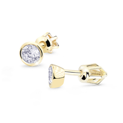 Zlaté náušnice na šroubek Z8053Z