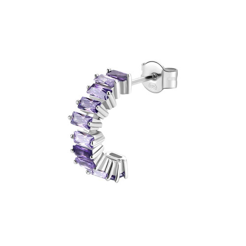 Stříbrná náušnce Brosway Fancy Magic Purple FMP12