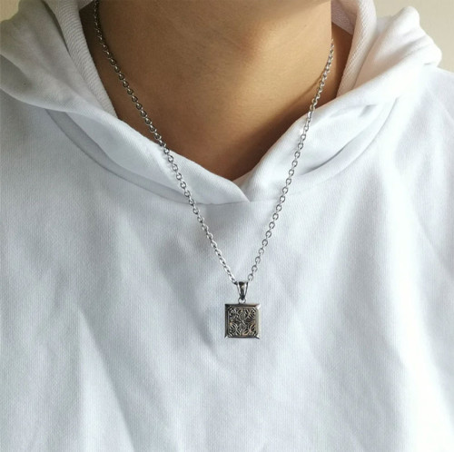 Pánský přívěsek a řetízek chirurgická ocel PSS1321