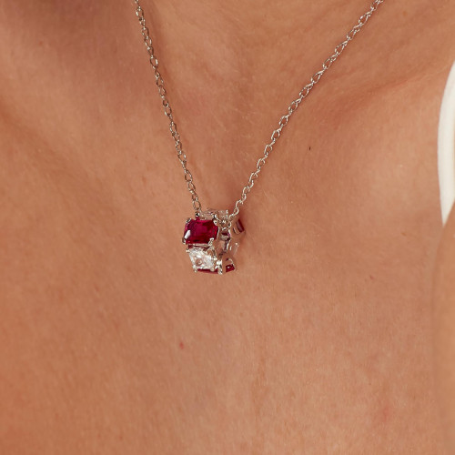 Korálek se zirkony Brosway Fancy Passion Ruby FPR02