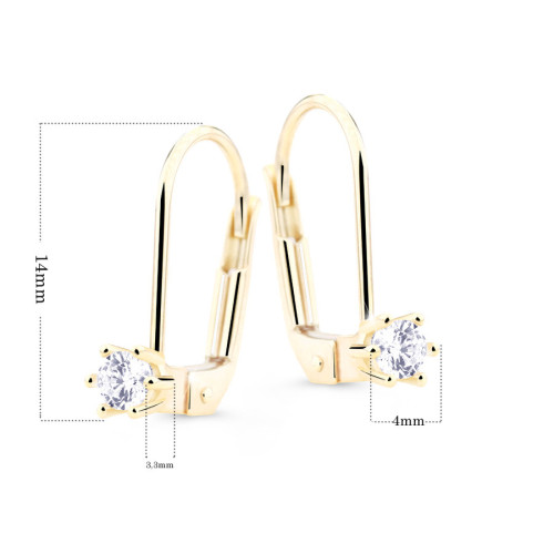 Zlaté diamantové náušnice DZ8012-55-00-X-4