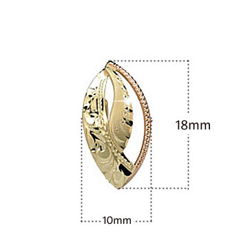 Elegantní zlaté náušnice kombinované M413E
