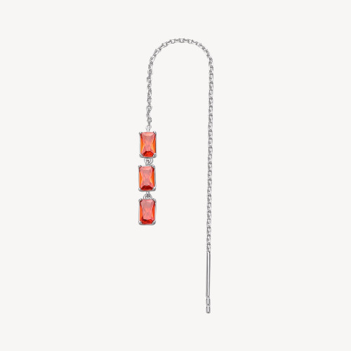 Stříbrná provlékací náušnice Brosway Fancy Orange FVO14