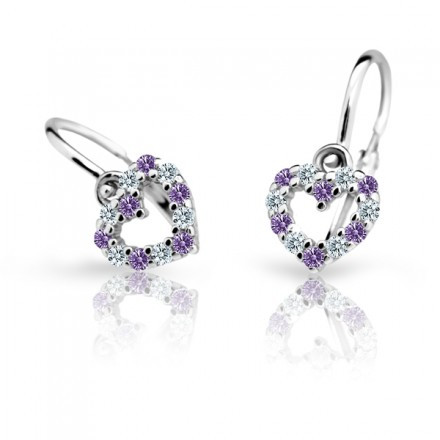 Náušnice pro miminka Cutie C2157B-Amethyst