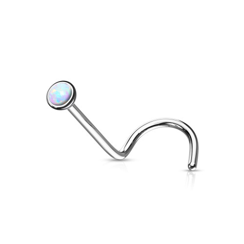 Piercing do nosu s opálem SET23NO5