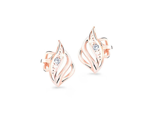 Zlaté náušnice s brilianty DZ8024-30-00-X-L4