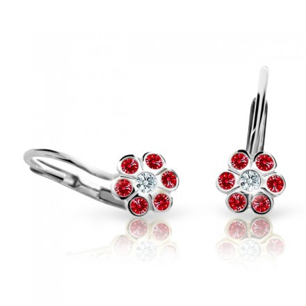 Dívčí náušnice Cutie C1737B-Kl-Ruby Dark