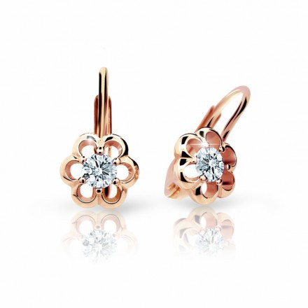 Dětské náušnice zlaté C1947R-kl-White