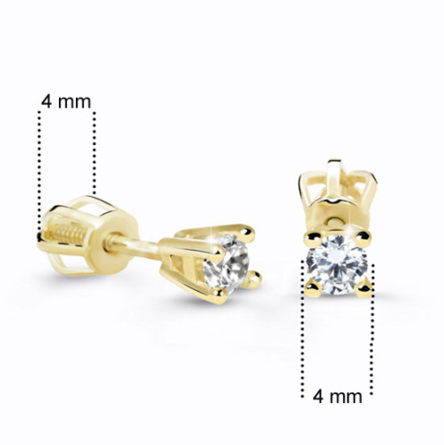 Zlaté náušnice s diamanty DZ61062-30-00-X-1