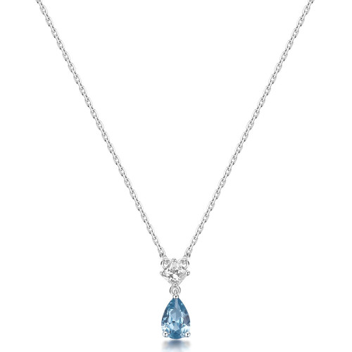 Stříbrný náhrdelník Brosway Fancy Cloud Light Blue FCL109
