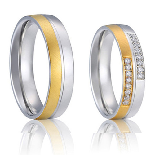 Ocelové snubní prstýnky SPPL021