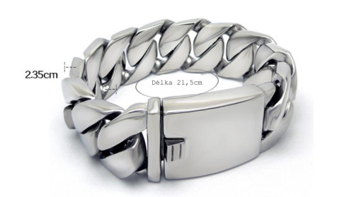 Masivní ocelový náramek pro muže JCFCE226M