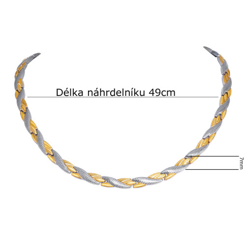 Magnetický titanový náhrdelník JCFCNC010GS