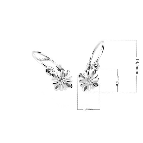 Zlaté dětské náušnice C2261B