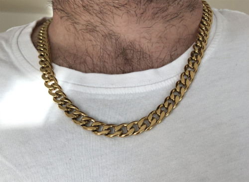 Náhrdelník pro muže zlatý WJHN82N-GD