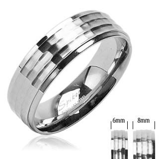 Ocelový prsten Spikes SERH1597