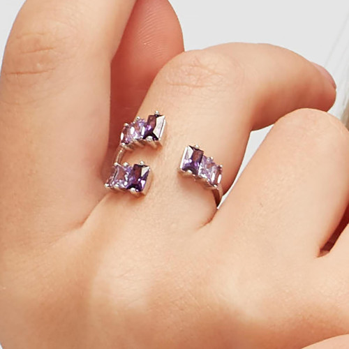 Moderní dámský prsten Brosway Fancy Magic Purple FMP17