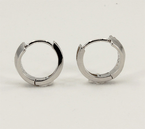 Stříbrné náušnice kroužky se zirkony 310959002