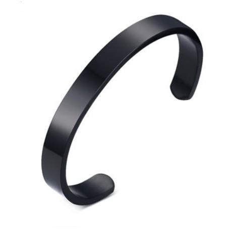 Pevný ocelový náramek JCFB105-Černá