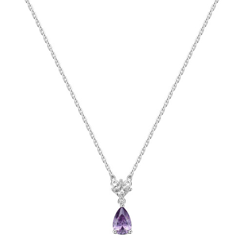 Stříbrný náhrdelník Brosway Fancy Magic Purple FMP111