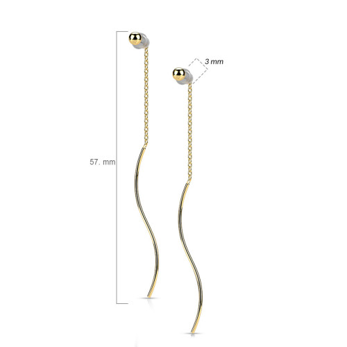 Dámské ocelové náušnice SESE3991