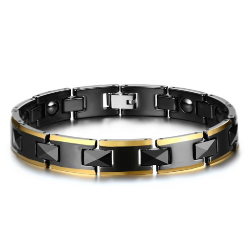 Elegantní černý náramek na ruku JCFCBRM016