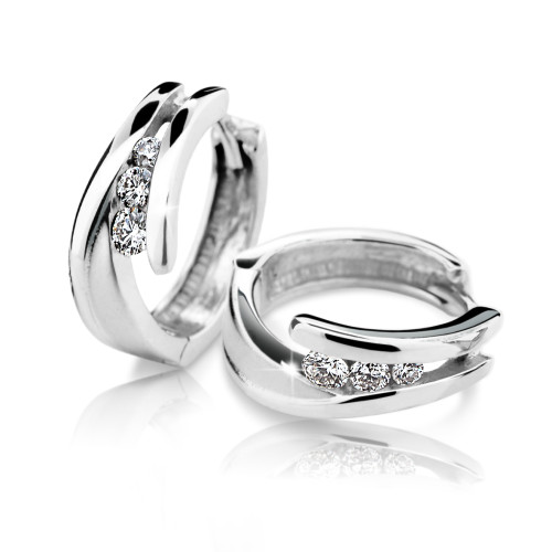 Zlaté náušnice kroužky Cutie Jewellery C6433B