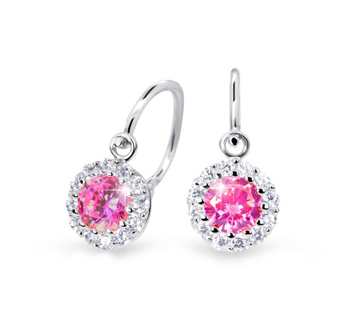 Dětské náušnice z bílého zlata Cutie Jewellery C2745B-Tcf Red
