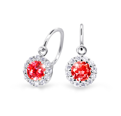 Zlaté dětské náušnice Cutie Jewellery C2745B Ruby Dark