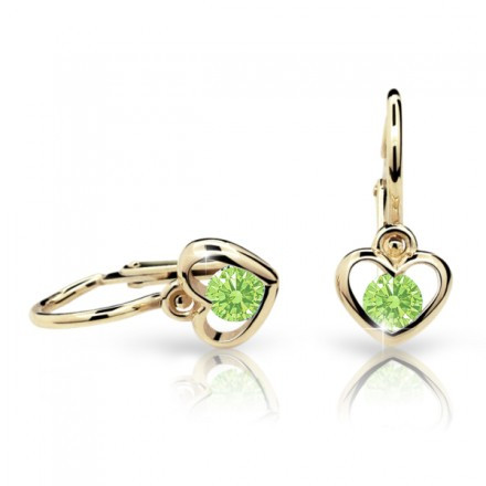 Náušnice pro miminka Cutie C1943Z-Peridot Green