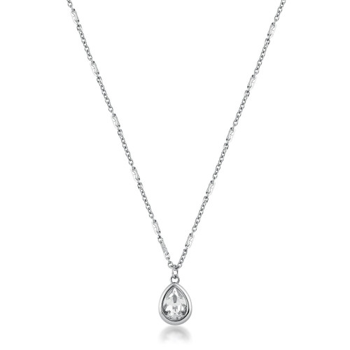 Náhrdelník z chirurgické oceli s kamínkem Brosway Symphonia BYM197