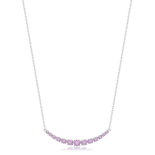 Dámský stříbrný náhrdelník Brosway Fancy Vibrant Pink FVP116